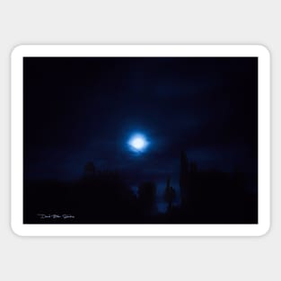 Moon Shadow - Blue Sticker